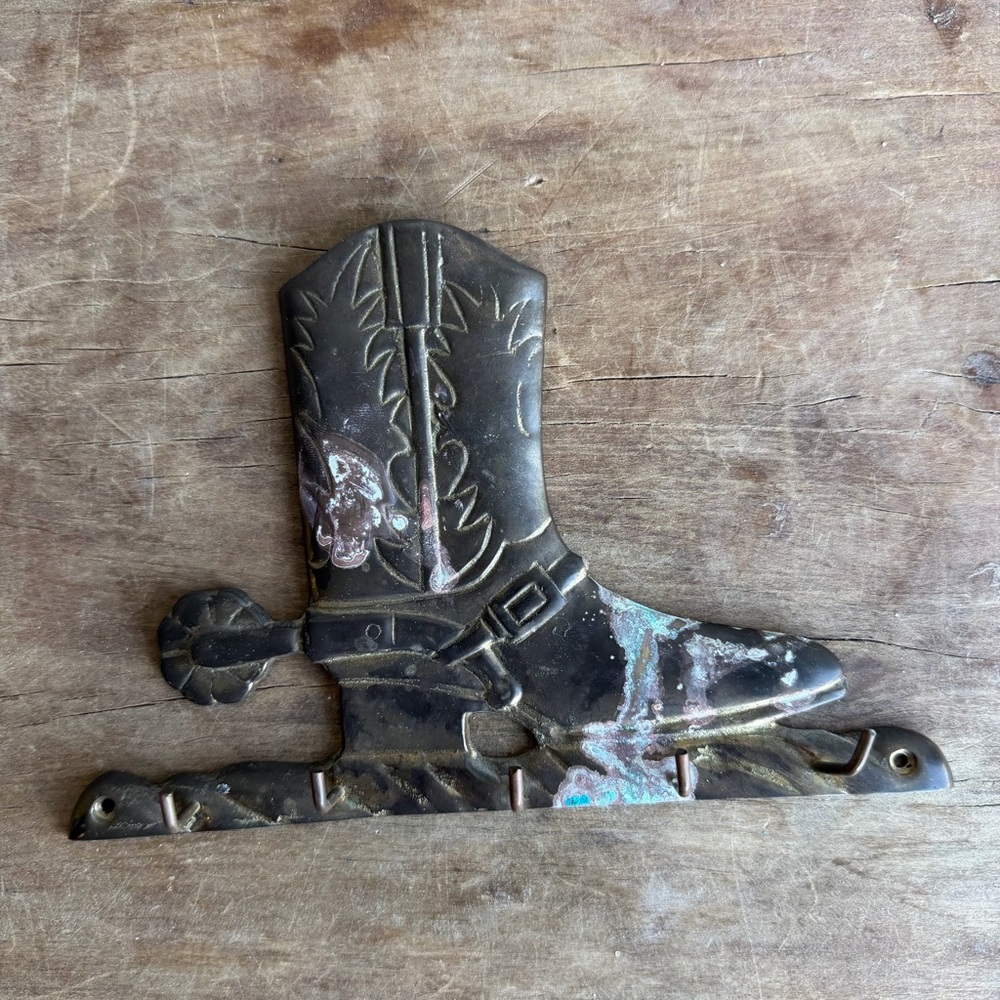 Vintage Cowboy Boot Wall Hook